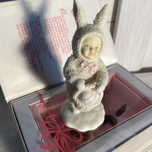 Dept56 Easter springtime snow bunnies💗